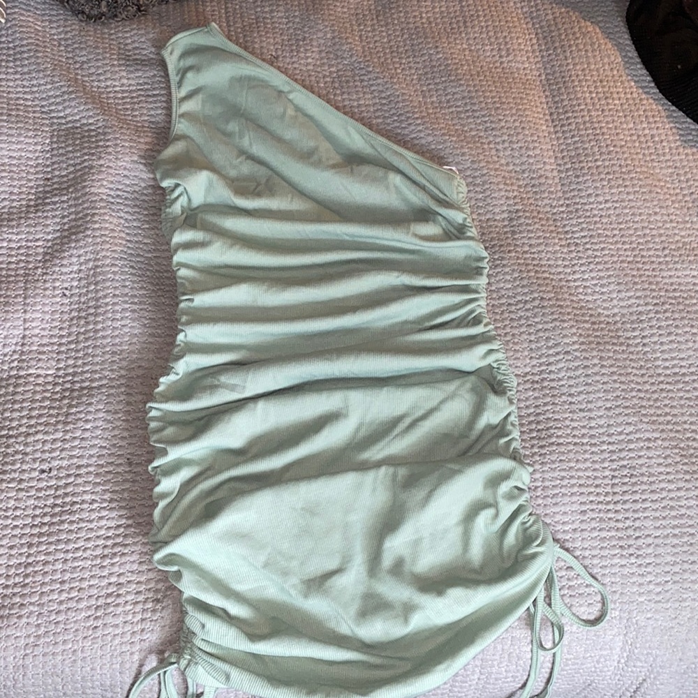 One shoulder mini dress